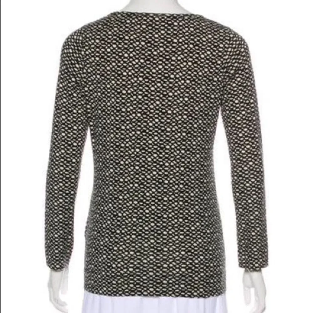 Piazza Sempione Black & White Print Blouse 10 NWT - Picture 2 of 8